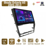 Android Carplay autoraadio Skoda Octavia A5 2005-2013 multimeediumipleieri peakomplekti stereo GPS-navigatsioon BT WIFI 4+64GB 1+16GB