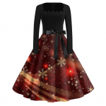 Naiste mood ruudukujulised vabaaja &otilde;hukesed j&otilde;ulutr&uuml;kiga pikkade varrukatega kleidid XL oranž