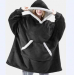 Talvised pusad Naiste Pusa, Meeste Pullover Fliisist hiiglaslik teleritekk pikkade flanellvarrukatega one size must