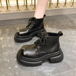 Kingad Lolita Saapad Talvised Jalatsid Saapad-Naised Madal Kont &Uuml;mar Varvas Daamide Rock Kumm Kesks&uuml;gis Ankel Slip-On Paelkinnitusega PU 35