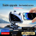 2023. aastal navigeerimiseks m&otilde;eldud autotelefoni hoidik numbrim&auml;rgi instrumendiga, mis pakub mitmeid funktsioone. 3-in-1 Phone Holder