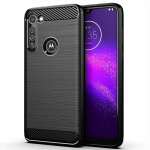 Matt silikoon&uuml;mbris Motorola G8 Power p&otilde;rutuskindlale s&uuml;sinikkiust tagakaanele, l&ouml;&ouml;gikindel j&auml;&auml;tunud &uuml;mbris Motorola G8 Powerile Moto G8 Power must
