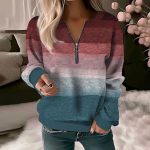 Naiste dressipluus tavaline veerand t&otilde;mblukk kollane punane sinine lips Street V kaelus pikkade varrukatega vabaaja s&uuml;gispullover XXXL valge