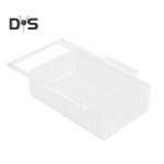 Rippuv v&auml;ljat&otilde;mmatav sahtel roostekindel korrosioonikindel, suure mahutavusega l&uuml;katav riiulialune tarvikute hoiukast valge