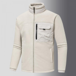 S&uuml;gis- ja talvekampsun, paks meeste spordi- ja vabaaja kraega fliisjakk, suur suurus 4XL