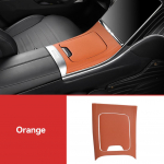 2 tk/komplekt auto keskjuhtpaneeli kate trimmikaitse moderniseerige kleebis kilekonsooli tarvikud Mercedes Benz C W206C260LC200LC300L jaoks oranž