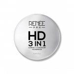 RENEE Pro HD 3-IN-1 Kompakt - Siid, Kompaktpuuder, Peitekreem ja Jumestuskreem, K&otilde;rge Katvus ja Siidiselt Sile L&otilde;pptulemus K&otilde;ikidele Nahat&uuml;&uuml;pidele E-vitamiini ja C-vitamiiniga