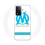 Coque Maniacase pour Oppo A93s 5G logo om olympique de marseille blanc Fond