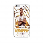 Coque Maniacase pour iPhone 8 Kylian Mbappe Real Madrid wallpaper celebration