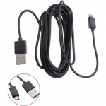 PS4/XBOX ONE kontrolleri USB-kaabel &ndash; 3M USB-laadimiskaabel PS4 Playstation 4 kontrolleri jaoks &ndash; must, 2tk