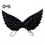 Angel Wings Unisex kost&uuml;&uuml;mitarvikud t&auml;iskasvanutele ja lastele s&auml;delevad tiivad Cosplay Rekvisiidi Halloweeni peol esinemiseks must