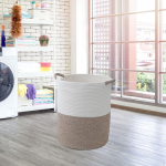 Container for Laundry and Blanket Storage in Dining Room or Kitchen sinine