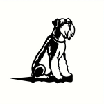 1 tk metallist &scaron;nautseri silueti rustikaalne kutsika v&auml;ljal&otilde;ige kodu ja aia sisekujunduseks, ideaalne kingitus koeras&otilde;pradele. must