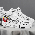 Mood Mood valged rulajalatsid Meeste vabaaja tossud 2024 S&uuml;gisene k&otilde;rge disaineriga Anime tossud Naistele zapatillas de hombre 35