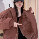 Stiilne ja trendikas Korea stiilis naiste puuvillase voodriga mantel, l&uuml;hike t&ouml;&ouml;jope parka, soe ja kvaliteetne S