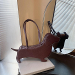 Kolmem&otilde;&otilde;tmeline taksi &otilde;lakott PU nahast retro k&auml;ekoti disain kaenlaalune kott naistele trendikas pendelkott 39x8x26cm pruun