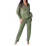 2 tk/komplekt Naiste dressipluus P&uuml;ksid &Uuml;likond Litritega Kapuutsiga Pikkade Varrukatega Lukuga Sport XXL