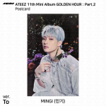 ATEEZ 11. minialbum Golden Hour Pt.2 To Diary For Ver Photocard Postkaart Mingi - To Postcard