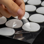 2 lehte l&auml;bipaistev kahepoolne kleeplint 10 mm 20 mm &uuml;mmargune kleeplint Kinnitage tugevalt &otilde;mblusteta liimiga majapidamispasta kaunistus 10mm 100pcsX2sheets&0.5mm puhas