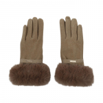 Moodsad naiste l&otilde;henenud s&otilde;rmega kindad Talvised soojana hoidvad labakindad &otilde;ues ratsutamine Paksud t&auml;iss&otilde;rmega naiste kindad must