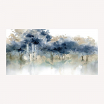 Seinakunst maastik Kaasaegne seinakaunistus L&otilde;uendmaal Sinine tint Seinakunst Suur kunstiteos elutuppa Magamistoa Kontori kodukaunistus 20x40cm