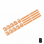 Auto aknat&otilde;stuki helendav l&uuml;liti nupu kleebised