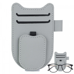 Visiiri p&auml;ikeseprillide hoidja klamber Prillide riidepuu klamber automoe jaoks Magnetiline autovisiiriklamber nahast auto p&auml;ikeseprillide hoidja pilet