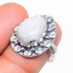 Rainbow Moonstone Handmade 925 Sterling Silver Jewelry Ring Size 6 e0l63