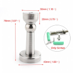 NAIERDI Roostevaba Terasest Uksepiiraja Vannitoa Magnetiline Uksepiiraja Raskekaaluline P&otilde;randale/Seinale Paigaldatav Tuulekindel Uksehoidja Riistvara