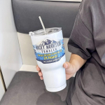 J&auml;&auml; Ba Tass K&uuml;lm Auto Tass Termostass Kaheotstarbeline Toidukvaliteediga Kaasaskantav Kohvitass Suvine Roostevabast Terasest Tass 900ml