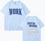 T&ouml;&ouml;albumi graafika ATEEZ T-s&auml;rgid Meeste Naiste Moetrend Hip Hop R&otilde;ivad Vabaaja Mugavad &Uuml;lisuured L&uuml;hikeste Varrukatega T-s&auml;rgid XL sinine