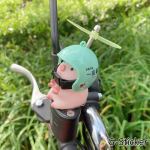 Tuule murtud auto armas roosa p&otilde;rsake koos kiivri propelleriga tuultmurdev Duck Road Mootor Kiiver Rattas&otilde;iduauto Dekoratsioon