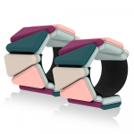 Kahes toonis kaaluga k&auml;ev&otilde;ru silikoonist randme ja pahkluu tugevustreeningu pliiplokk varjatud varustuspaar 1000g