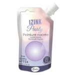 Peinture - Izink - Pearly - Violet pastel - 80ml - Multi-supports cr&eacute;meuse