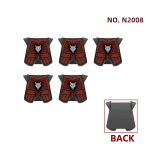 MOC Keskaja Punane L&otilde;vi Must Kotkas Loss S&otilde;dur R&uuml;&uuml;tel Hobuse Seljas Ehitusklots S&otilde;jav&auml;elane Figuur Vest Soomus Lipp M&auml;nguasi Kingitus B036