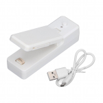 Kaasaskantav minikottide tihendusmasin koos USB-laadimisega kilekottide sulgemismasinaga koduk&ouml;&ouml;gi jaoks valge