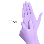 30 tk Nitriilkindad majapidamises n&otilde;udepesuks, k&ouml;&ouml;gis, veekindlad, vastupidavad, lateksist, &uuml;hekordselt kasutatavad, pikendatud, toidukvaliteediga S lilla