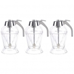 2/3 tk vahtrasiirupi dosaatorid meepurgid koos aluse k&auml;epidemega, suure mahutavusega BPA-vabad tilkumata meehoidjad 2pcs