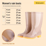 Naiste libisemiskindlad k&otilde;rge s&auml;&auml;rega soojad vihmasaapad - Tasuta saatmine 38