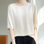 VEZFAA naiste moe vabaaja suve kevade &uuml;hev&auml;rvilise tr&uuml;kiga l&uuml;hikeste varrukatega O-kaelusega pluusid ja s&auml;rgid M