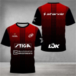 Stiilne 3D-prinditud meeste T-s&auml;rk padeli jersey hingav kiiresti kuivav tennise l&uuml;hikeste varrukatega T-s&auml;rk suur suurus spordir&otilde;ivad treeningriided 3XL