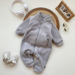 Korea Ins Style vasts&uuml;ndinu kombinesoon: Unisex Baby All-Match samett&otilde;mblukuga jope roomamiseks. 66cm hall v&auml;rv