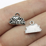 I Love Tags Charms Ripats Meeste Ehted Massiivsed elegantsed materjalid A19-10pcs-14x10mm