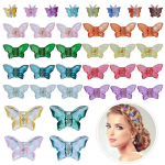 36 tk T&uuml;drukute liblikas juuksen&otilde;elad Juukseklambrid ilma haiget tegemata juuste kujundamise t&ouml;&ouml;riistad juukseaksessuaarid 4 large + 24 medium + 8 small