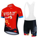2025 Jalgrattas&otilde;idu Jersey Komplekt Team Bahrain Victorious Valge Suvine Jalgrattariietus Meeste Komplekt Maanteeratta S&auml;rk &Uuml;likond Jalgratta Traksikud 5XL