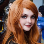 24-tolline pikk lahtise lainega ingverioranž cosplay parukas, mis sobib ideaalselt kooli halloweeniks t&auml;nup&uuml;haks 24inches ingver