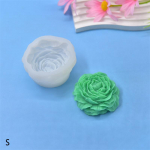 3D pojengik&uuml;&uuml;nla silikoonvorm DIY reljeefne lille seebi vaigu kipsivorm kodudekoor &scaron;okolaadikoogi j&auml;&auml; k&uuml;psetamise valmistamise t&ouml;&ouml;riist kingitused S