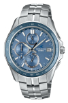 [Casio] Oceanus Manta Bluetoothi ja raadiosignaaliga, p&auml;ikeseenergial t&ouml;&ouml;tav, safiirklaasiga, meeste, h&otilde;bedane, OCW-S7000E-2AJF