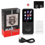 Mini MP3-MP4-m&auml;ngijad FM-raadio Bluetooth-&uuml;hilduv 5.4 stereomuusikam&auml;ngija kaasaskantav k&otilde;lari tugi FM TF-kaardi e-raamatu helisalvesti Sisseehitatud mikrofon With 32G TF Card