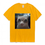 Naljakas El Gato Meem Kurb Nutt Kass Munchkin Kitty Meme Trendikas graafiline T-s&auml;rk Unisex Naistele Harajuku T&auml;navar&otilde;ivad T-s&auml;rgid L&uuml;hikeste varrukatega 2XL